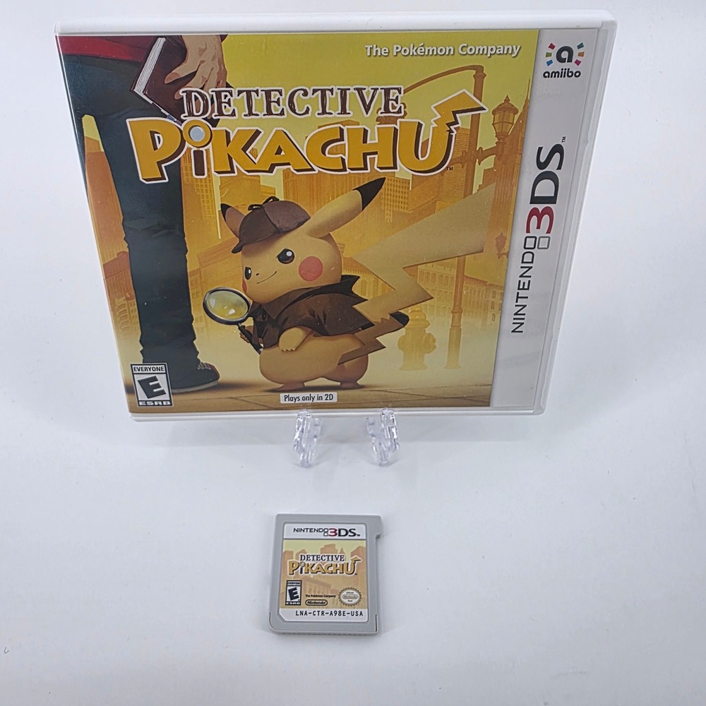 Detective Pikachu Nintendo 3DS Game CIB 2018 CTR-P-A98E Untested!